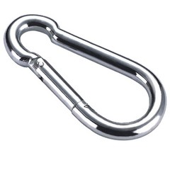Pack Of 8 15/32 In Horse Carbon Steel Wire Spring Snap Hook Zinc Plated
