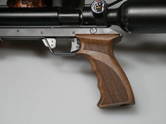 CUSTOM MADE WALNUT GRIPS & FOREARM GRIP RIGHT HAND AIR FORCE TALON P, SS, CONDOR
