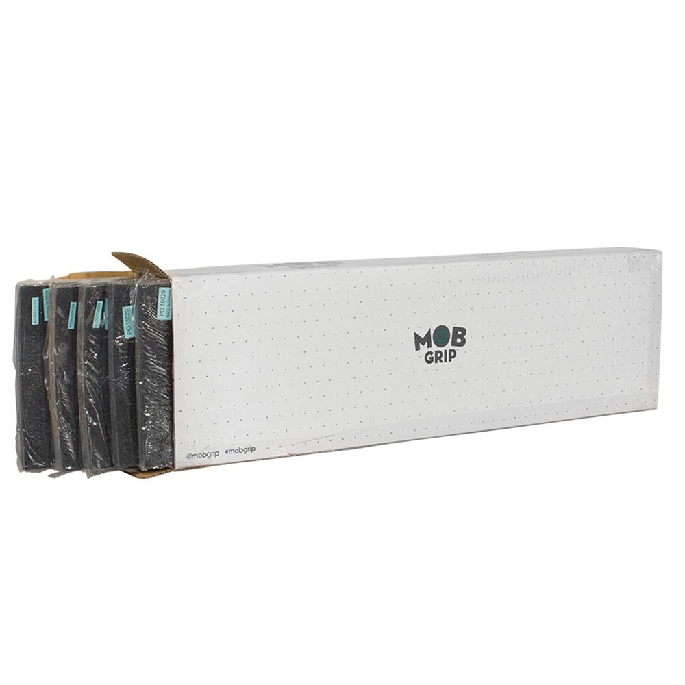 Mob Skateboard Grip Tape 9 x 33 – 20 Sheet Box, Black 20 Sheets Pack
