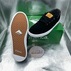 Emerica Romero Laced Black/Black/White Shoes – Size 7 – Brand New In Box