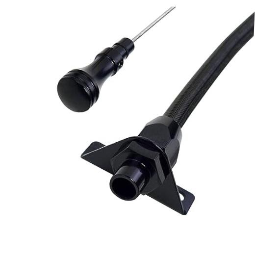 700R4 4L60E 4L80E Trans Flexable Stainless Braided Hose Dipstick