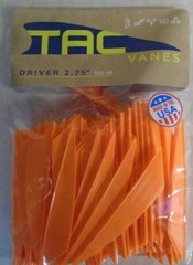 @NEW@ 36- TAC Vanes Driver 275! Orange 2.75″ MADE IN THE USA