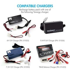 Tenergy 9.6V 1600mAh Airsoft Battery NiMH Butterfly Battery Pack w/ Mini Tamiya