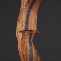 60» Archery Takedown Recurve Bow Wooden Riser Hunting Arrows Shooting 25-60lbs