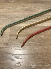Lockslay Bows Old Vintage Antique Set of 3 (98445/98446) & Red Unknown Brand Bow