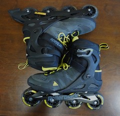 Rollerblade Macroblade 80 Men’s Fitness Inline Skates – Black/Lime, Size 10