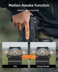 FullSized Red Dot, Motion Awake Optic for Pistols, 2MOA Dot, 12 Brightness Ad…