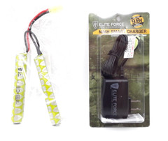 Airsoft 9.6v 1600mAh Battery NIMH w/ Battery Smart Charger – Umarex Elite Force