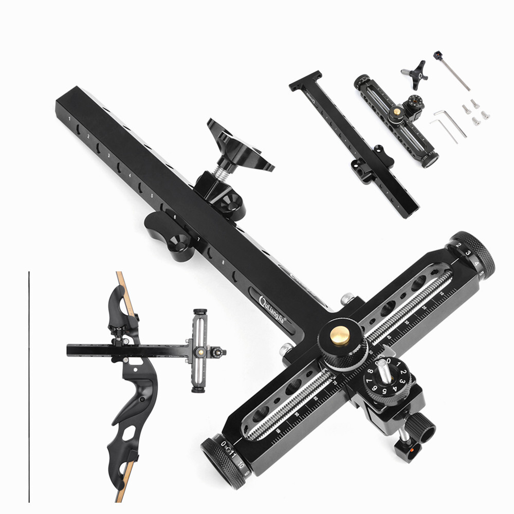 Archery Recurve Bow Sight Adjustable Competition Shooting Hunting Target