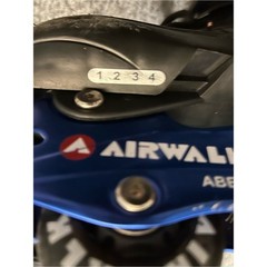 Airwalk Kids Youth Unisex Adjustable Inline Skates ABEC-5 Bearing, Blue, 1-4