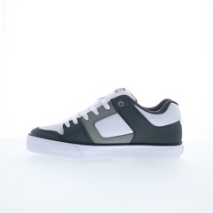 DC Pure DC01782027-GYLGWH Mens Gray Leather Skate Inspired Sneakers Shoes