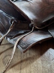 Vintage Simco Western Saddle Rustic Ranch Decor Restoration Project- As Is