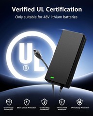 48V Lithium Battery Charger – Certified 54.6V 2A Fast Charger for Electric B…