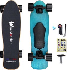 Windseeker Electric Skateboard 12.4 mph 5 Miles Range With Remote For Beginners