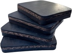 4 Pack Heavy Duty Rubber Pads- Nylon Reinforced- 11,000lbs Capacity, Non-Slip…