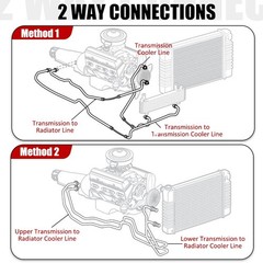 6AN 70 Inch GM Chevy Transmission Cooler Hose Line Kit Heavy Duty TBI