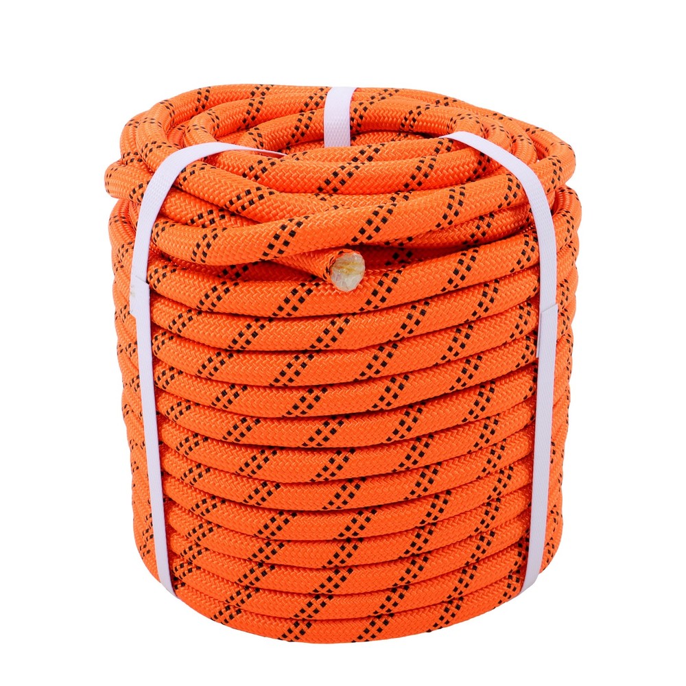 1/2 in X120′ 48 Stranded Braided Rope Breaking Strength 5174 Pounds Orange Black