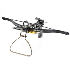 KingsArchery Crossbow Pistol with Bolt Rack Self-Cocking 80LBS 27 Aluminum Arrow