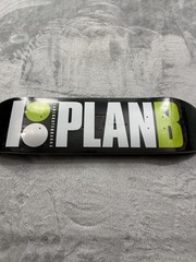 New Plan B Logo Skateboard Deck Black White Green Street Skate Art Graphic 8.25