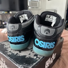 Osiris NYC 83 Mid Men’s Skate Shoes Size 13, Black/Gray/Cyan