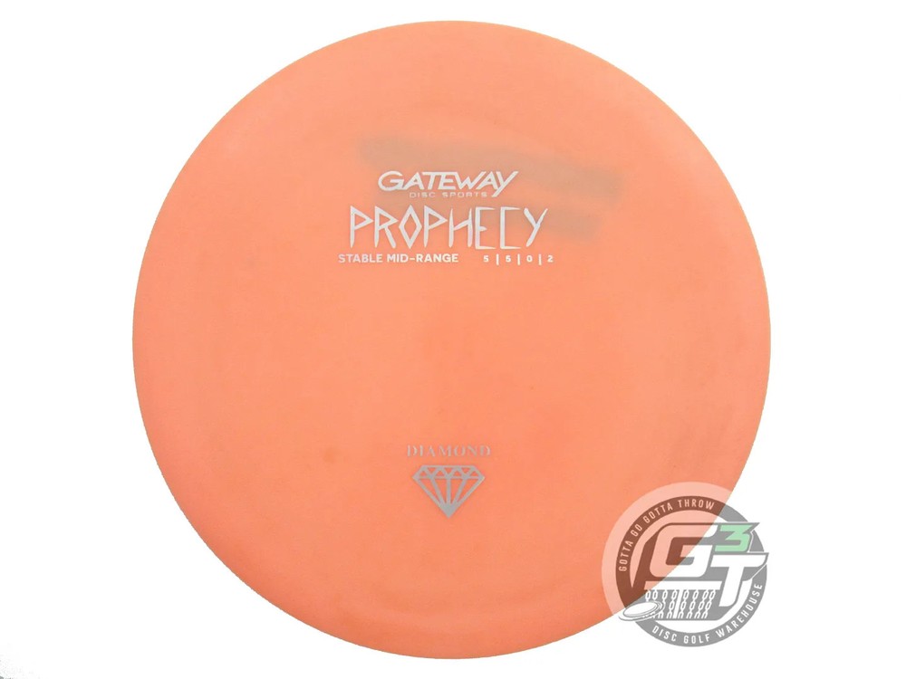 USED Gateway Diamond Prophecy 183g Orange Silver Holo Foil Midrange Golf Disc
