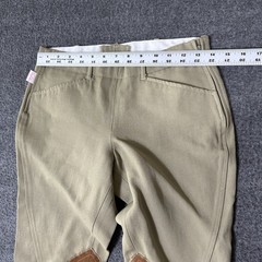 Tailored Sportsman English Riding Breeches Womens 28 Olive Knee Patch Made USA