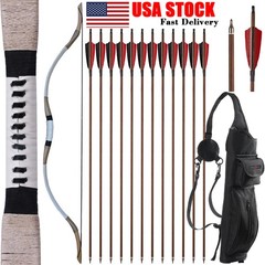 Traditional Recurve Bow 30-65lbs Archery Mongolian Horse Bow Hunting Target R/LH