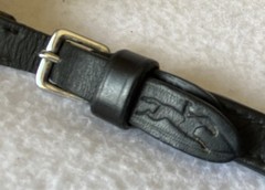 SCHOCKEMOHLE 54″ x 5/8″ (16mm) DuraSoft BLACK Leather GRIP Reins~NICE CONDITION