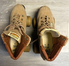 Vintage Free Former Roller Skates Brown Suede Men’s Size 6 Women’s 8
