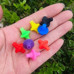 Archery Lip Bead 2XCopper Buckles Soft Silicone Color Shooting Accuracy Target