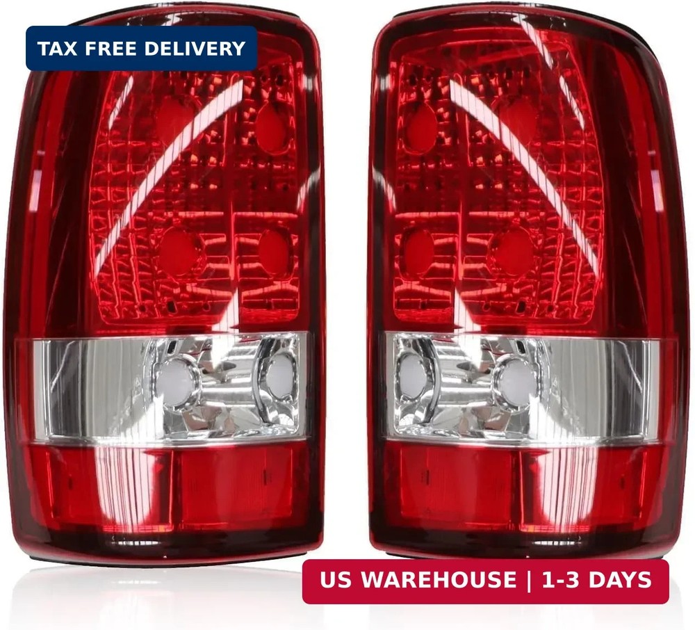 Tail Light W/O Bulbs Compatible with 2000-2006 Suburban 1500 2500 Tahoe Yukon Re