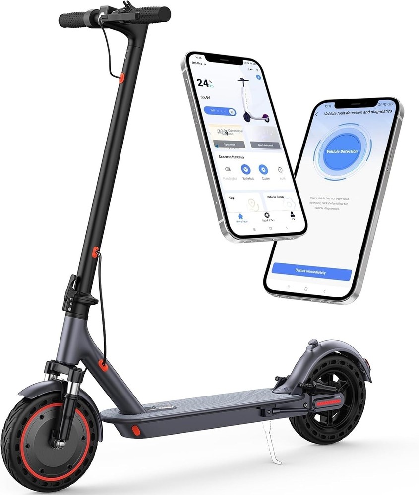 Ladped LP10 500W 10′ Foldable Electric Scooter, 22MPH with Dual Braking System