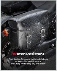 Motorcycle Saddlebags 30L Large Capacity Pu Leather Luggage Bag for Sportster…