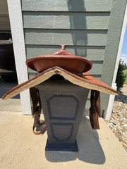 Simco Western Pleasure / Trail Saddle 15” Seat Honey Brown, Hand Tooled