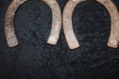 Rare Set Vintage Official Standard Forged Steel Pitching Horseshoes 2.5# Each
