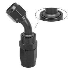 AN8 45 Degree Swivel Hose End Fitting Oil Adaptor 8AN-2PCS 45 Degree Fitting