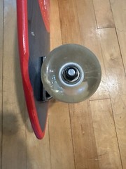 Kryptonics CALIFORNIA Skateboards Gray & Red EST 1965 FAST RELIEF 23 in. long