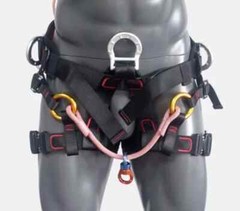 Climbing Half Body Harness Rope Arborist Saddle Tree Bridge Caving Rescue