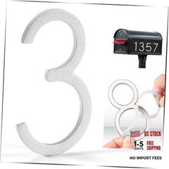 Silver Self-Adhesive Mailbox Numbers and Letters for 3 Inch Mailbox