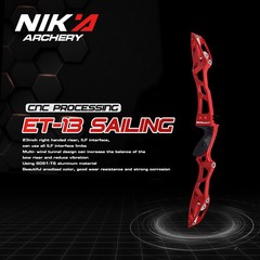 23in Archery Recurve Bow Riser ILF Aluminum Alloy Takedown Right Handle Shooting