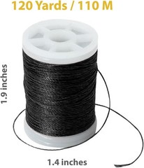 KESHES Archery Bowstring Serving Thread Jig – 120 Yards/110 M 3 inches, Black