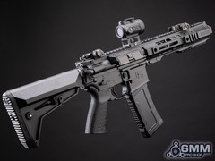 6mmProShop SAI Licensed GRY Electronic AEG Airsoft Rifle – Black – 6.5″