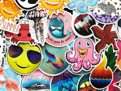 2000 Random Bulk Stickers Lot Fun Car Bottle Pack Bike Laptop Skin Decals