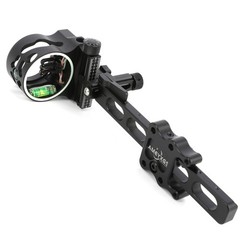 5 Pin Compound Bow Sight 4X 6X 8X Lens 0.019″ Fiber Micro Archery Hunting RH LH