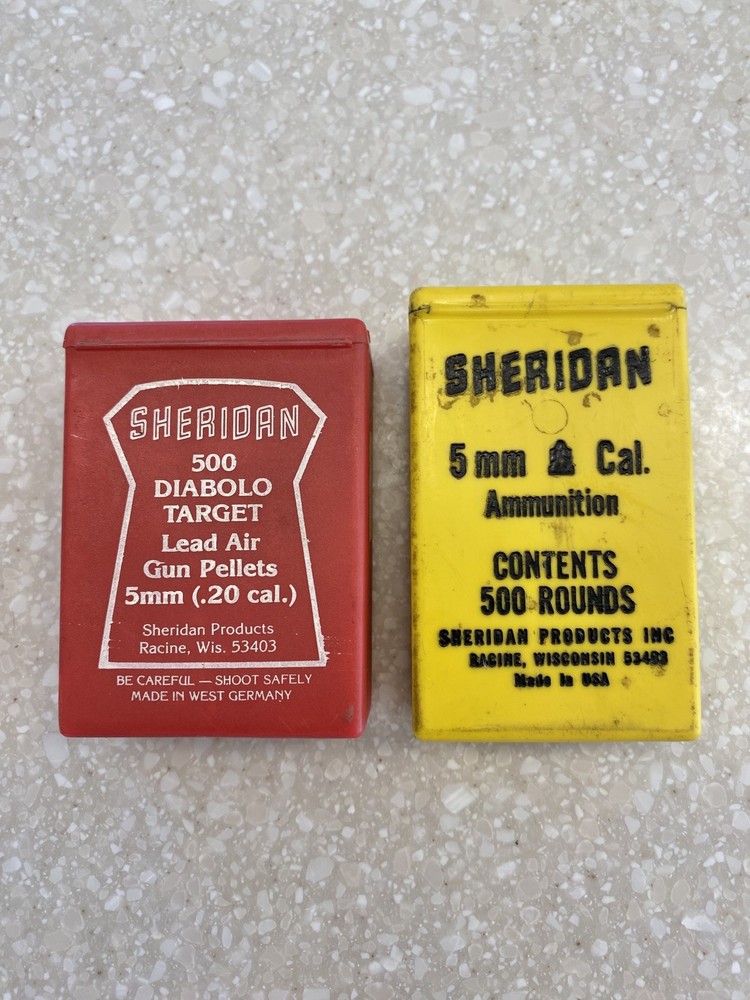 NOS ~ Sheridan 500 Diabolo Target Lead Air Pellets 5mm .20 cal.