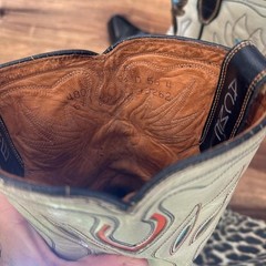 Rare vintage 1950s 1960s Acme Western Cowboy Boots Thunderbird 9.5 D Made in USA