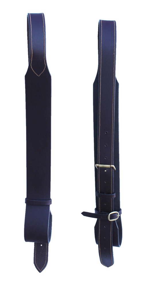 2-1/2″ Premium Quick-Change Australian Saddle Straight Fender Stirrup Leathers