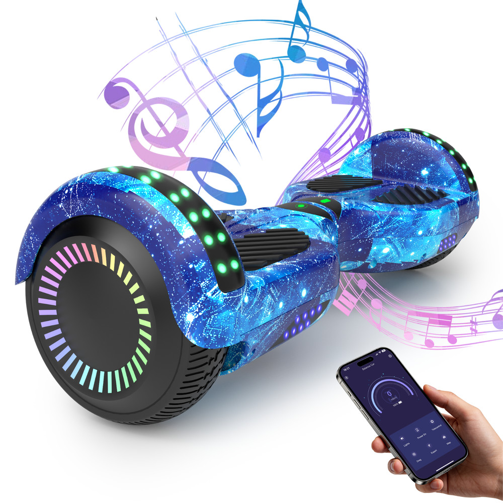 Hoverboard Electric for Kids Bluetooth Self-Balancing Scooter LED Light UL 2272