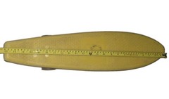 Roller Derby Skateboard 77K Deck Factory Wheels & Trucks Yellow 23 In.