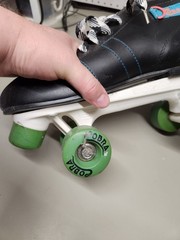 Roller Derby Cobra Skates Size 10 (US) Black/Teal Vintage 340 Skates